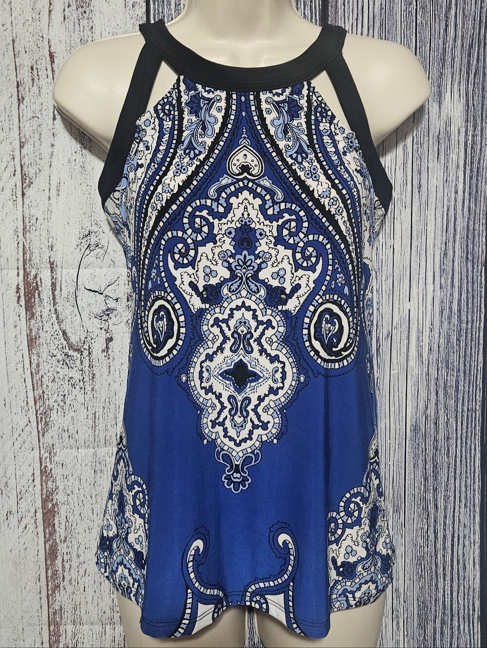 Inc bling & paisley tank